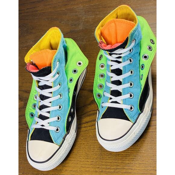 Converse Chuck Taylor All Star Double Upper High Multicolor Unisex M/5 W/7 - Picture 3 of 12
